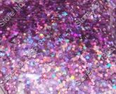 Glitter Hexagonal Lilás Holográfico Mini
