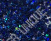 Glitter Mini Estrela Azul Escuro Holográfica