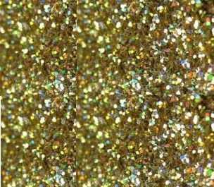 Glitter Hexagonal Dourado Holográfico Pequeno
