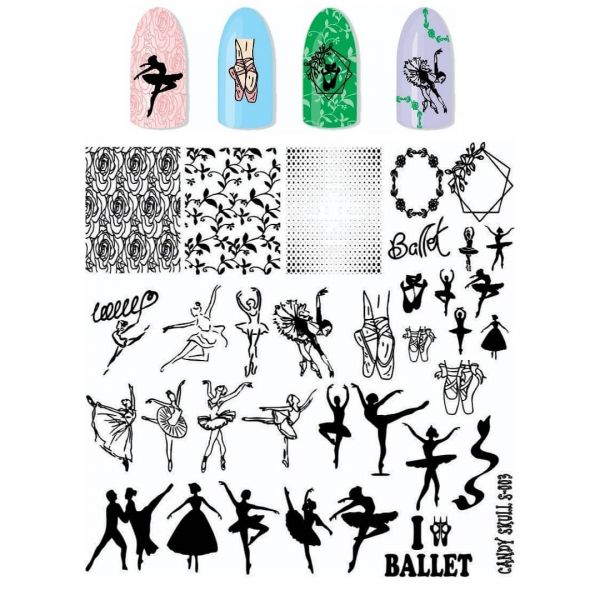 Placa S3 (Candy Skull) Ballet